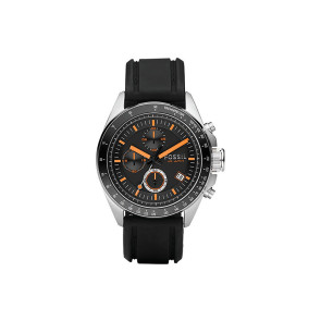 Klokkerem Fossil CH2647 Silikon Svart 22mm
